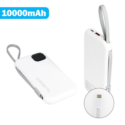 E32 10000/20000mAh large capacity power bank(Built-in Type-C/Lightning Cable)